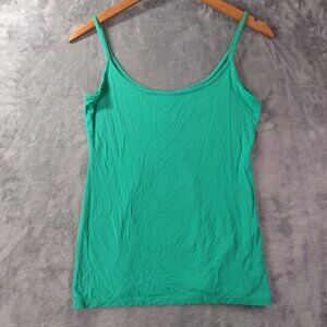 J Crew Womens Green 365 Stretch Cami Tank Top XS Slim Fit Style L2281 Layering